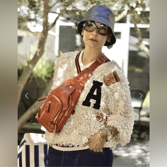 NWT Eva Franco Cream Teddy & Patchwork Pullover XL - Picture 5 of 13